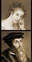 InteLex Past Masters logo, with decorative images of Past Masters authors